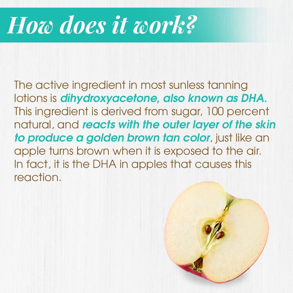 Body Drench Quick Tan Drops on body provide a subtle, even tan over time