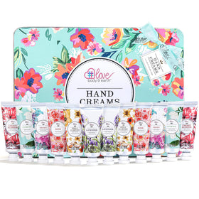 Body & Earth 12-pack hand cream gifts set tubes lined for gifting