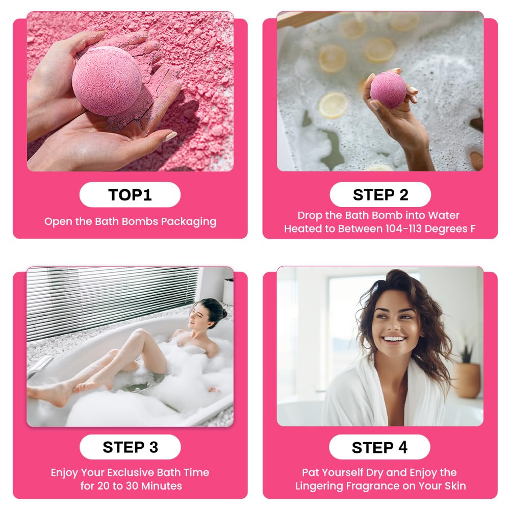 Body & Earth bath bombs showing floating color effect for a soothing bath.