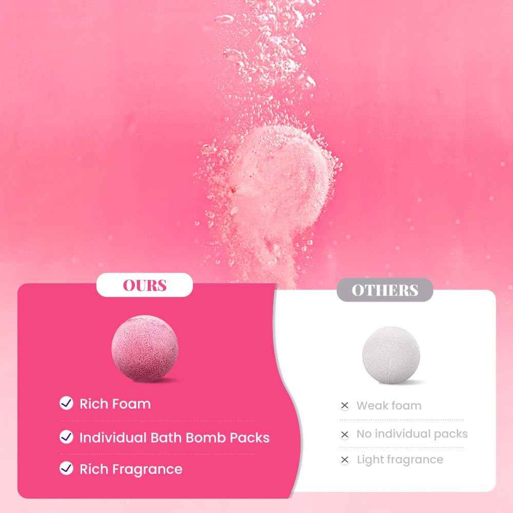 Body & Earth bath bombs with shea butter and coconut oil nourish skin.
