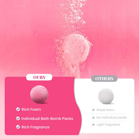 Body & Earth bath bombs with shea butter and coconut oil nourish skin.