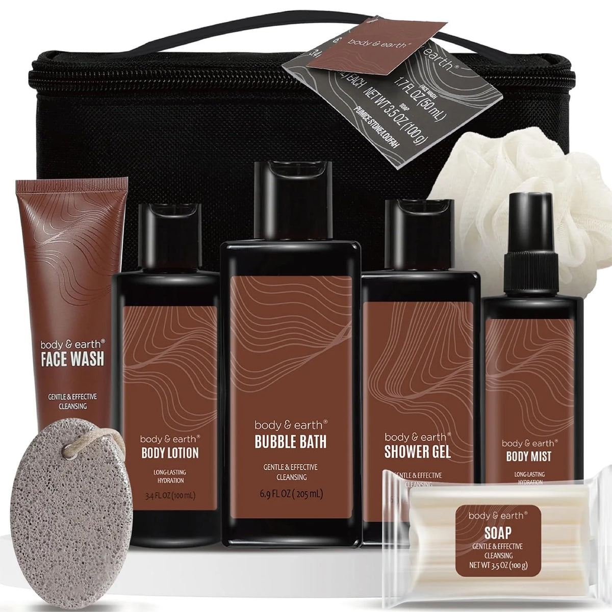 BODY & EARTH Gift Set face wash for daily cleansing and refreshed skin.