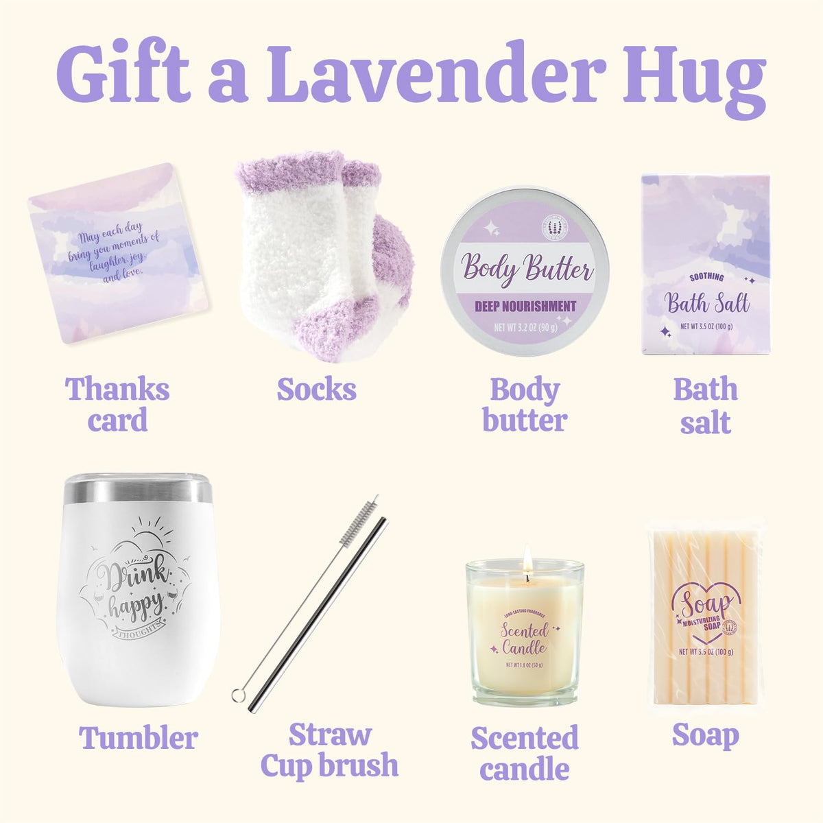 BODY & EARTH lavender bath soap 100g for soothing bath time