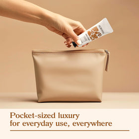 Body and Earth Love daily-use display perfect for bathroom vanity and desk.