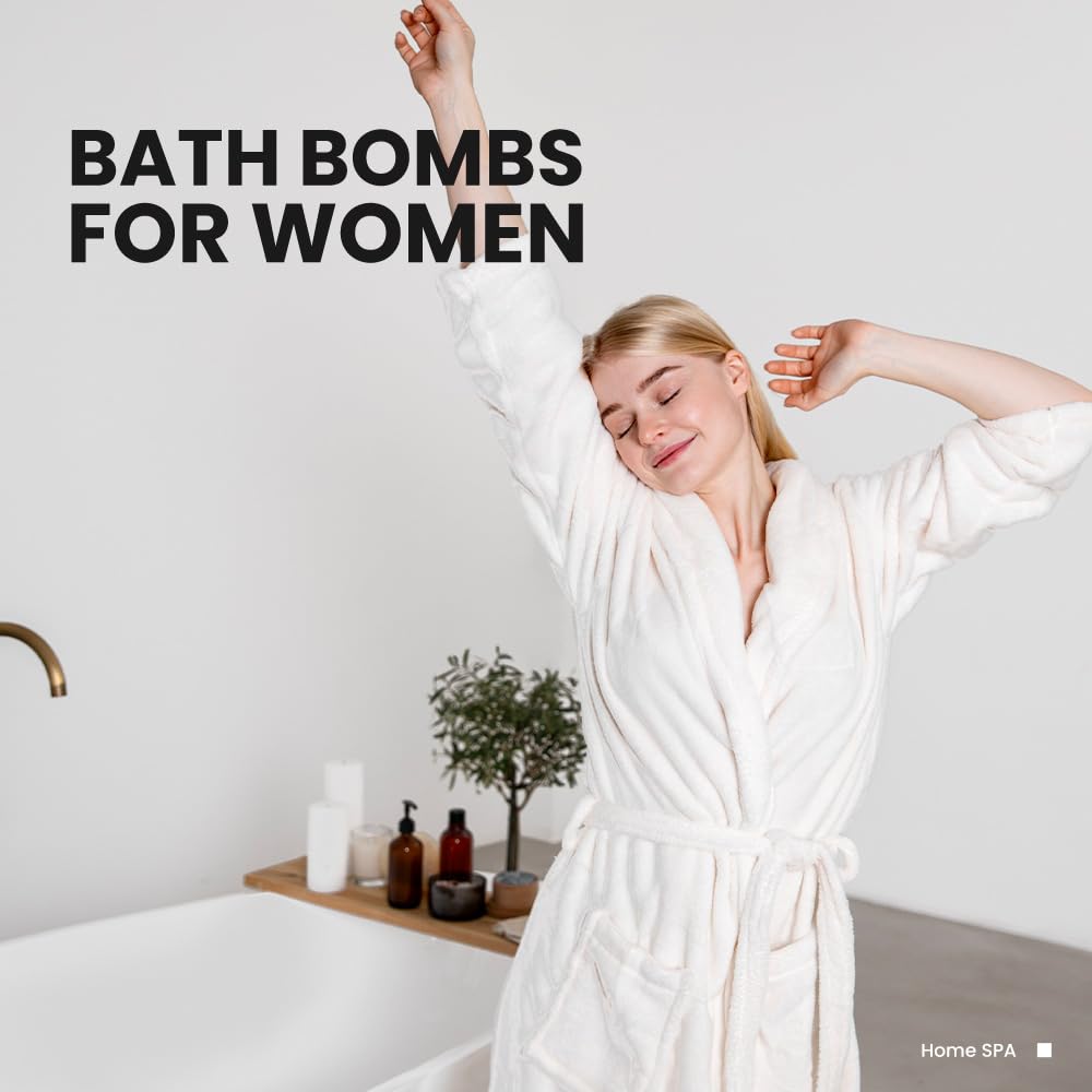 Body & Earth Ocean Bath Bombs with shea butter and coconut oil for nourished skin.