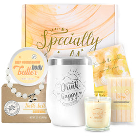 BODY & EARTH Vanilla spa gift box, elegant packaging ideal for gifting
