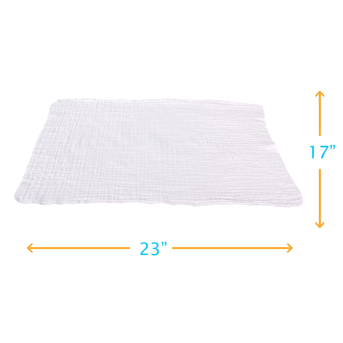 Body Linen Muslin Facial Cloths prewashed and softened for immediate use.