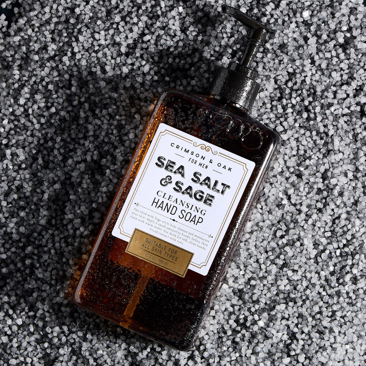 Body Prescriptions Crimson & Oak hand soap foamy lather for smooth, everyday cleansing.