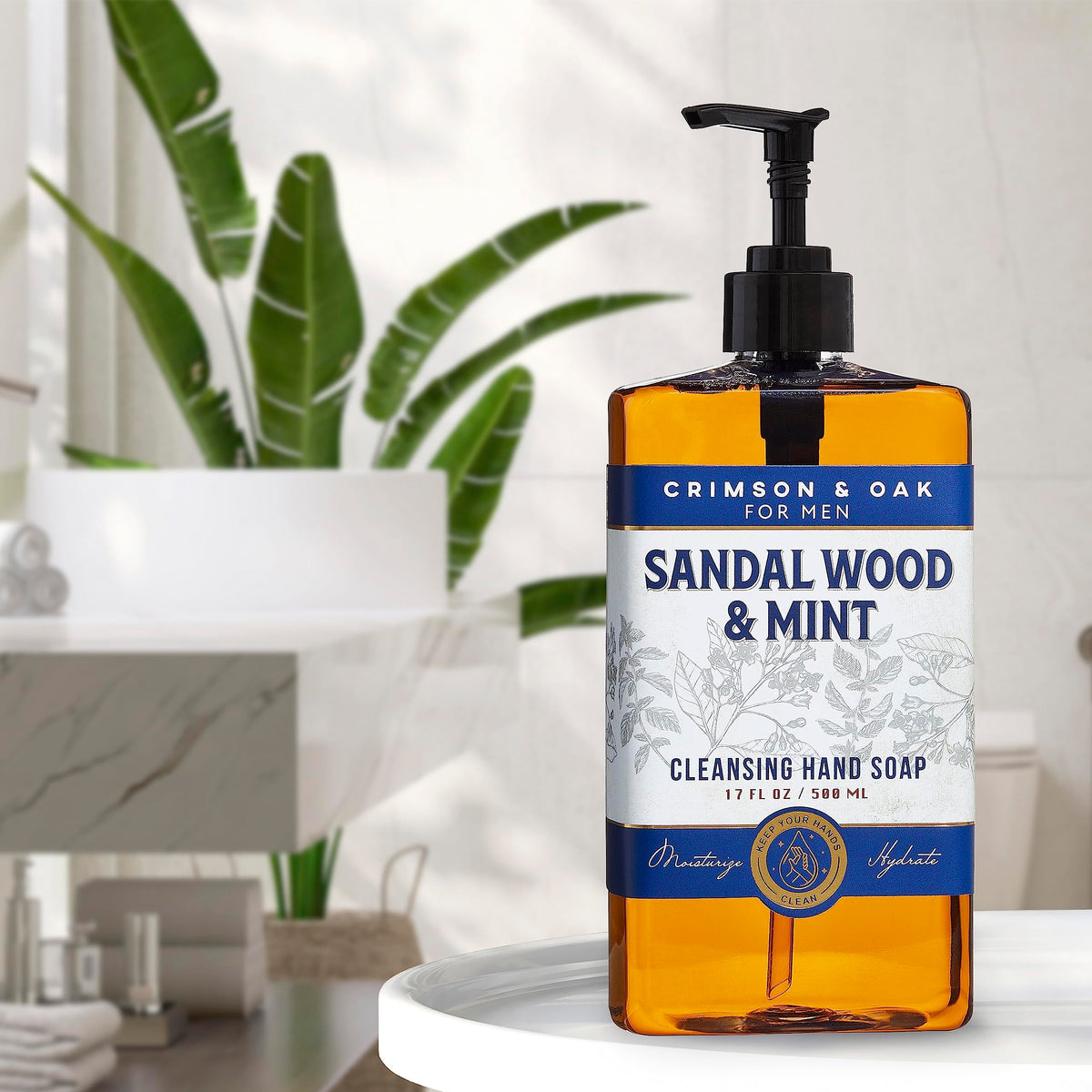 Body Prescriptions Crimson & Oak hand soap ideal for kitchen and bathroom daily use.