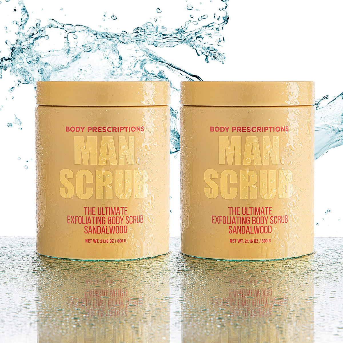 Body Prescriptions Men’s Exfoliating Scrub applied to the body for smoother texture
