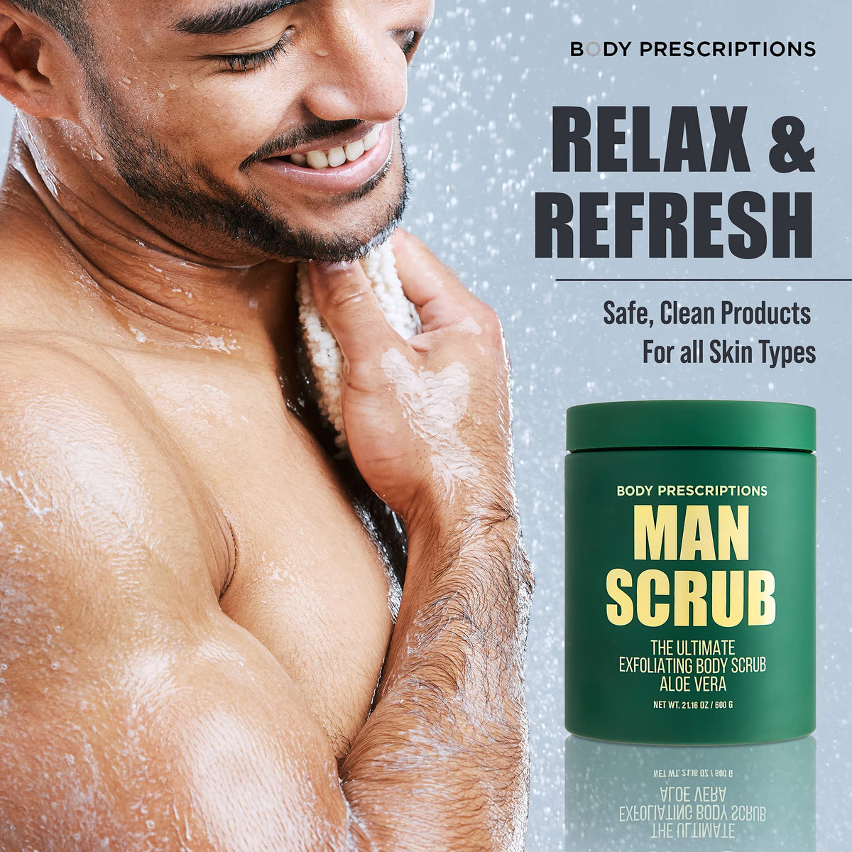 Body Prescriptions Exfoliating Scrub ingredients cruelty-free formula.