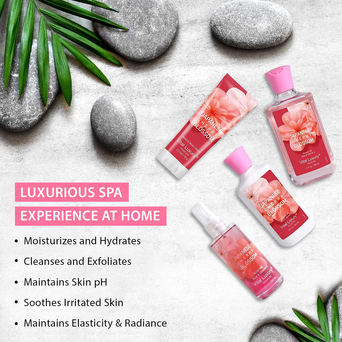 Bodybeau hand cream in cherry blossom formula delivers lasting moisture.