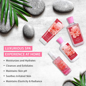 Bodybeau hand cream in cherry blossom formula delivers lasting moisture.
