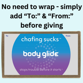 BodyGlide body anti-chafing stick for smooth, rub-free skin.