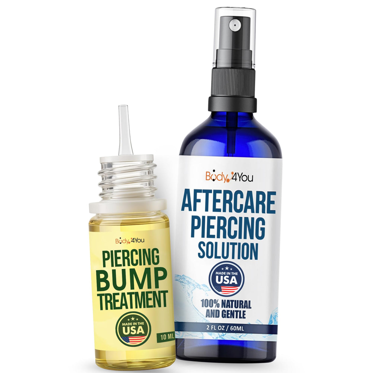 BodyJ4You piercing aftercare kit saline spray bottle for soothing daily cleansing.