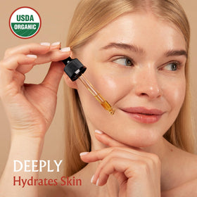 BodyJ4You Rosehip Oil USA bottled label emphasizes USDA organic, cold-pressed potency.