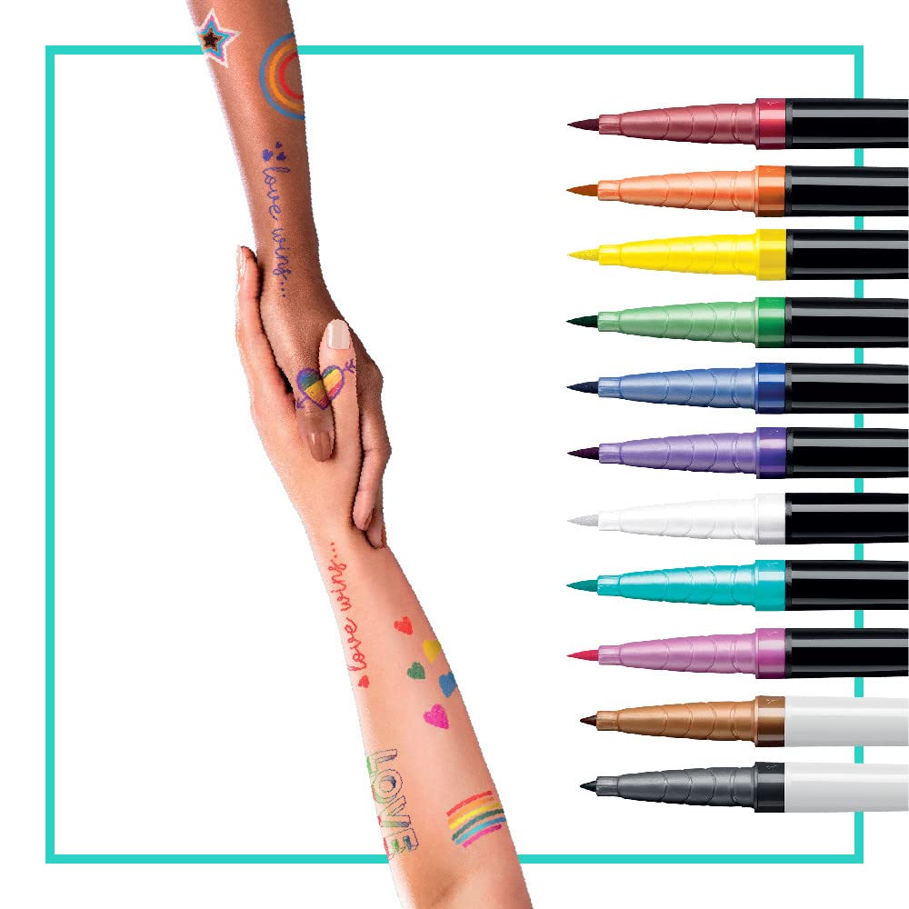 BodyMark by BIC Pride Pack; skin-safe ink in assorted colors.