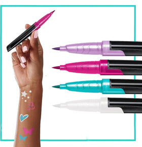 BodyMark skin markers let you draw freehand for personalized party looks.
