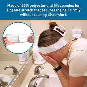 BodyMed headbands in use show adjustable fit for various heads.