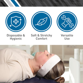 BodyMed headband closure close-up demonstrates secure, adjustable fit.