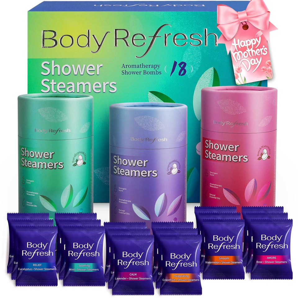 BodyRefresh shower steamers eucalyptus for a refreshing wake-up ritual.