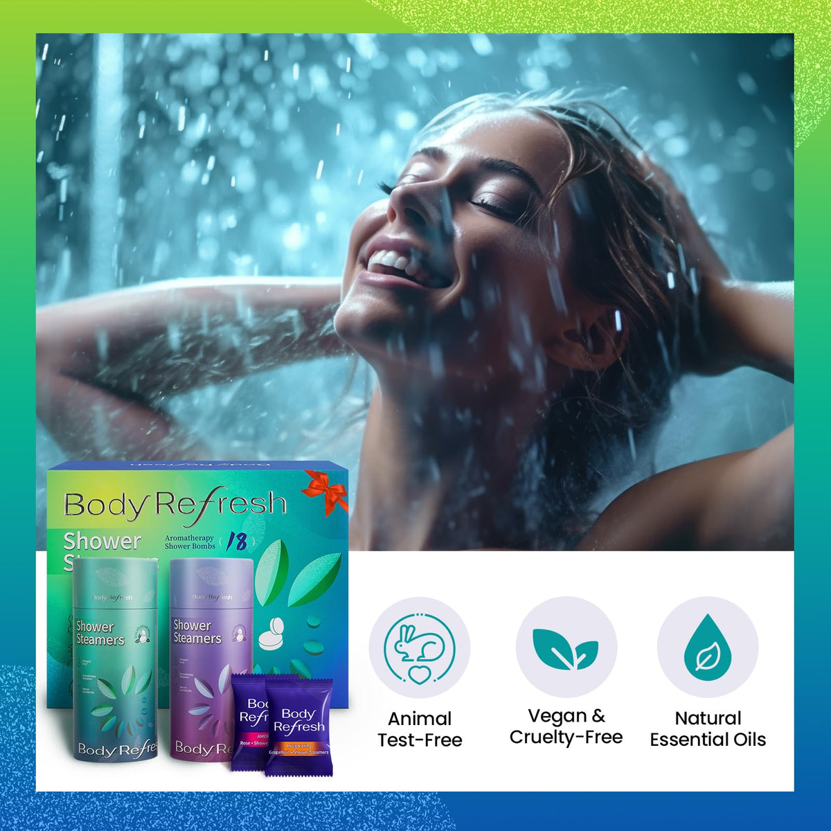 BodyRefresh shower steamers lavender promotes relaxation during evening routine.