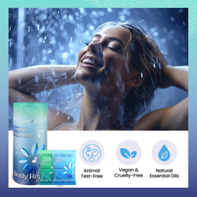 BodyRefresh ocean shower steamer evokes a coastal calm in the shower.