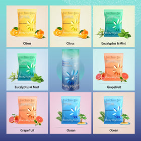 BodyRefresh packaging image showing individually wrapped steamers for freshness.