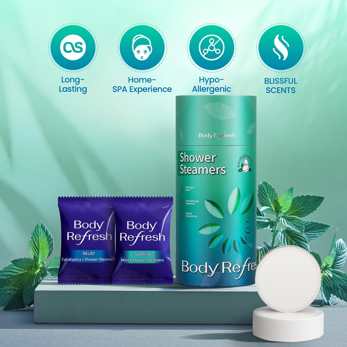 BodyRefresh individually wrapped steamers for freshness and convenience