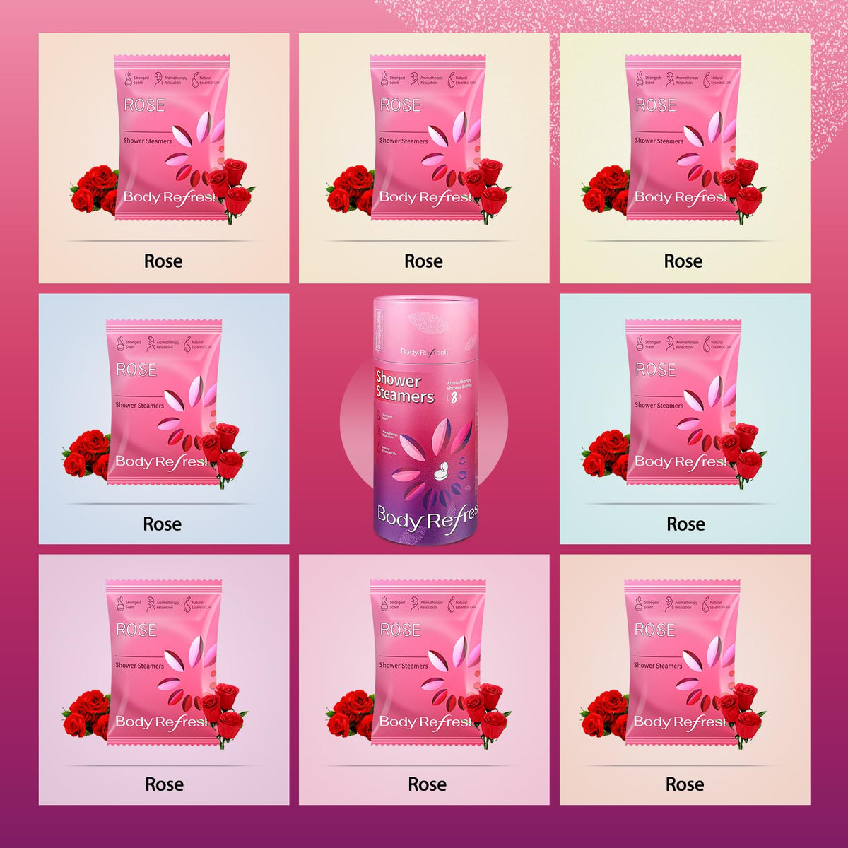 BodyRefresh travel-pack image shows compact steamers for on-the-go relaxation.