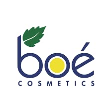 BOÉ COSMETICS botanical extracts label illustrating vitamins, antioxidants, and proteins for vitality