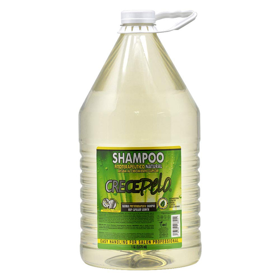 BOÉ COSMETICS CrecePelo shampoo bottle with plant extracts for hydration.