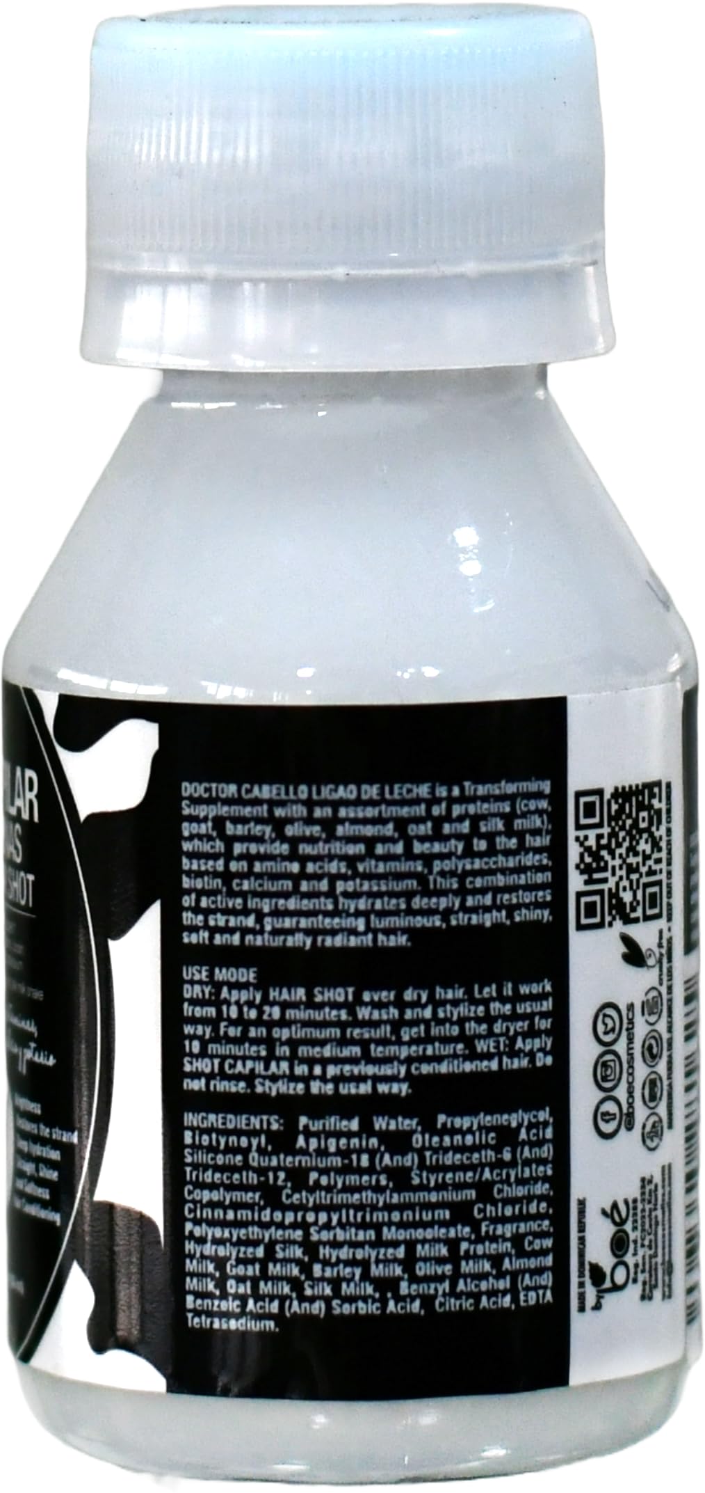 BOÉ COSMETICS Color-safe formula close-up on packaging.