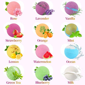 BOENFU Bath Bombs 12-count set delivers long-lasting fizz and fragrance