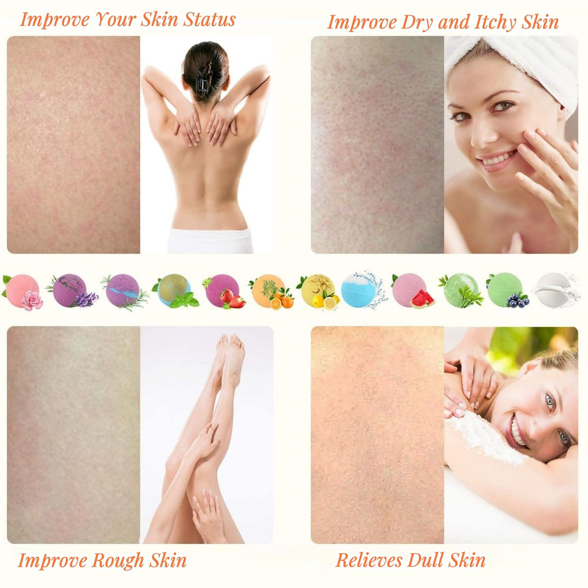 BOENFU Bath Bombs Moisturizing Effect for smoother skin