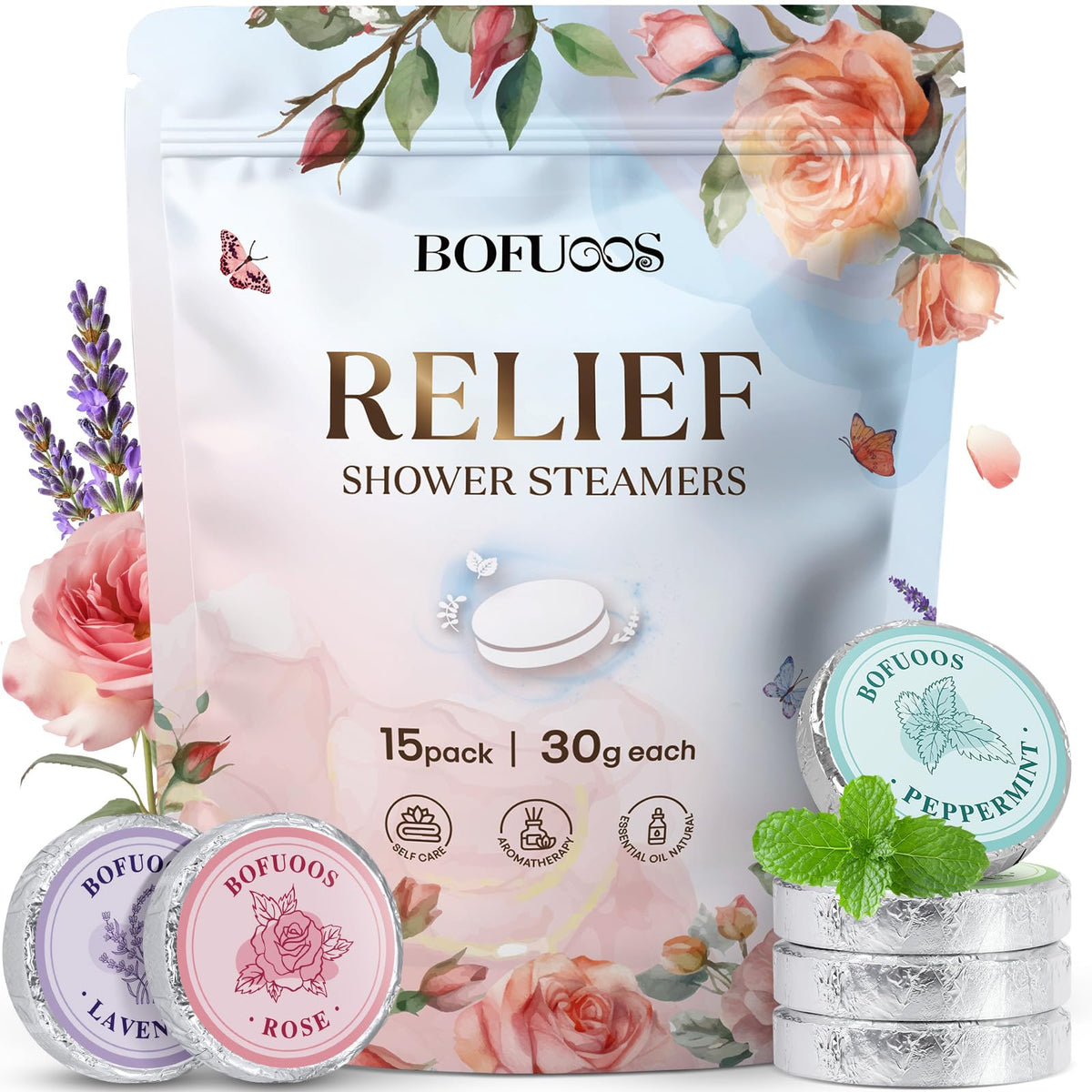 Bofuoos shower steamer with relaxing aromatherapy for your daily routine