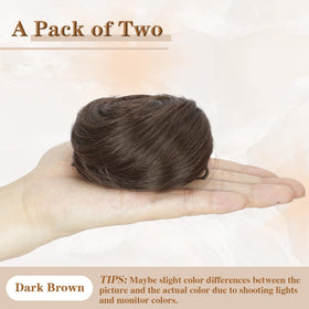 BOGSEA Realistic Space Bun Look adds natural volume and shine.