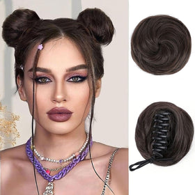 BOGSEA Space Buns Hair Pieces clip blends naturally with your hair for effortless daily styling.