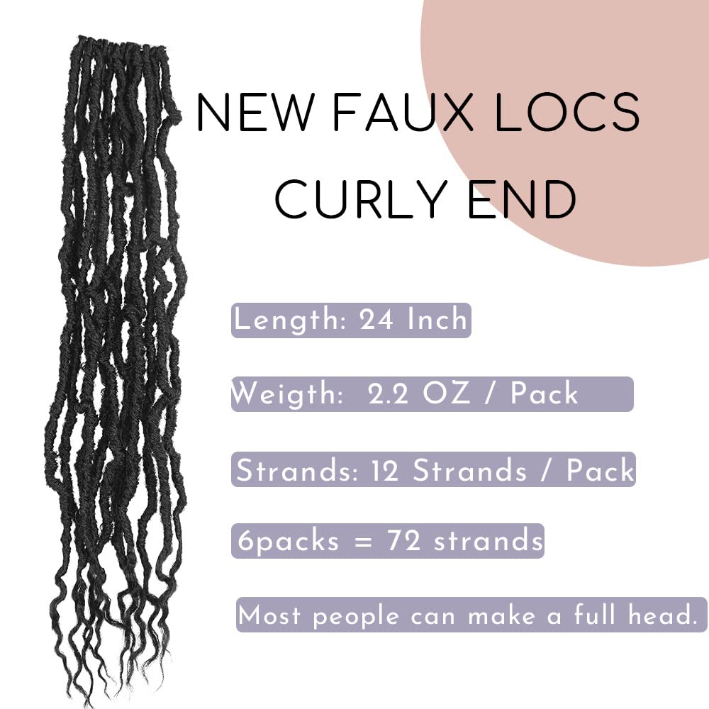 BOHOBABE faux locs pre-looped design enables easy installation.