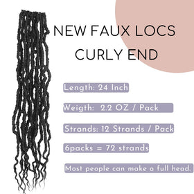 BOHOBABE faux locs pre-looped design enables easy installation.