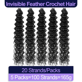 BOHOBABE invisible feather technology for undetectable knots