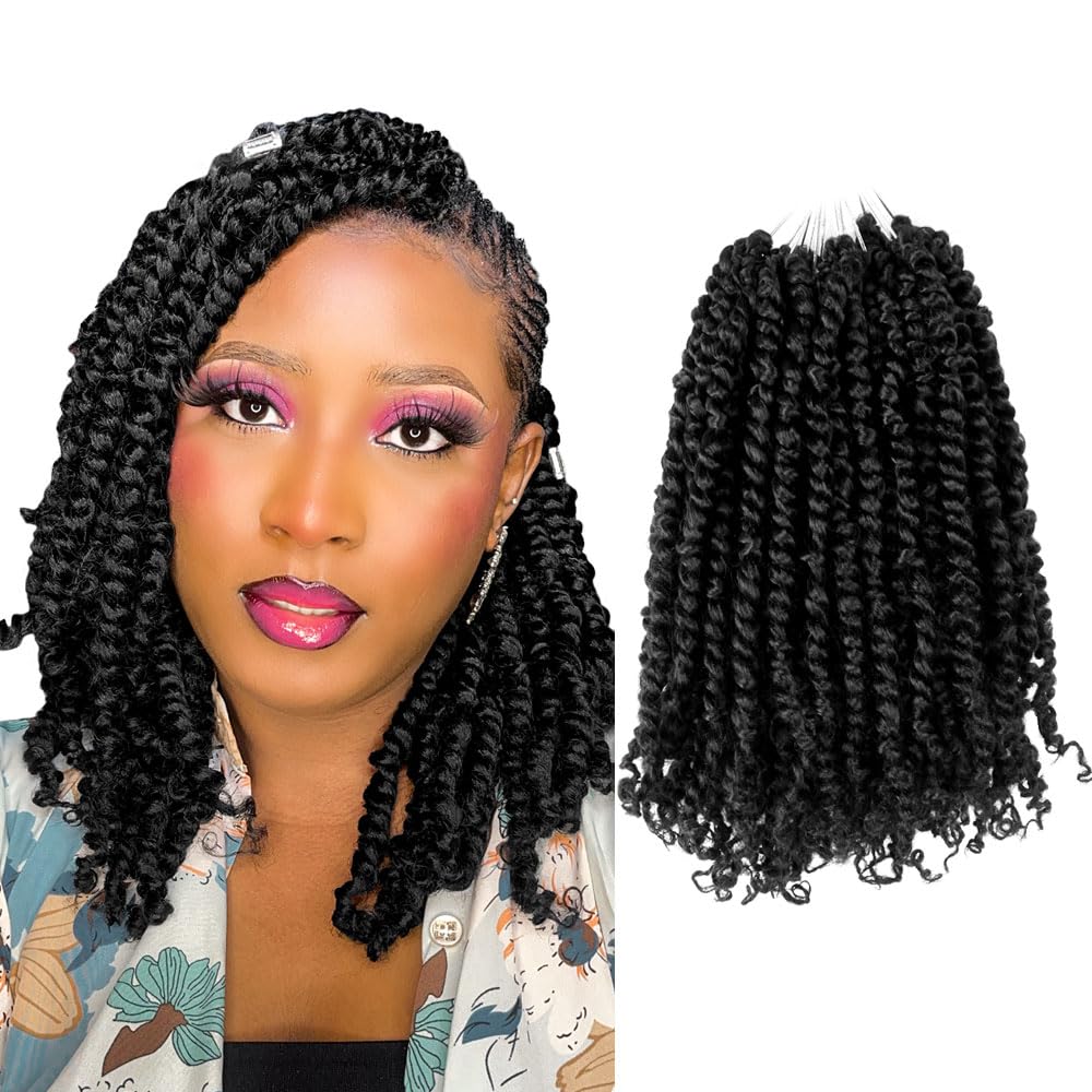 BOHOBABE Passion Twist 12 inch close-up texture showing natural shine.