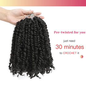 BOHOBABE crochet needle included with Passion Twist close-up.