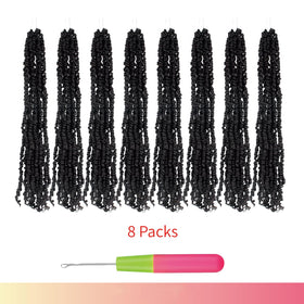 BOHOBABE Passion Twist 1B natural black shade blends easily.