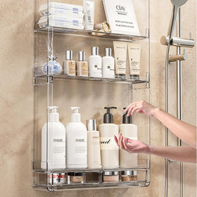 BOHOIDEE kitchen storage display shelves mounted on wall saves counter space.