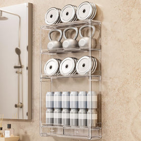 BOHOIDEE makeup organizer in bathroom shows dustproof display.