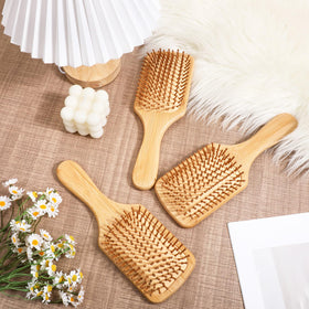 BOHUIZ bamboo hair brush gift set ready for gifting