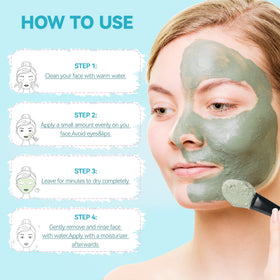 BOJICA Dead Sea mud mask deep cleanses pores.