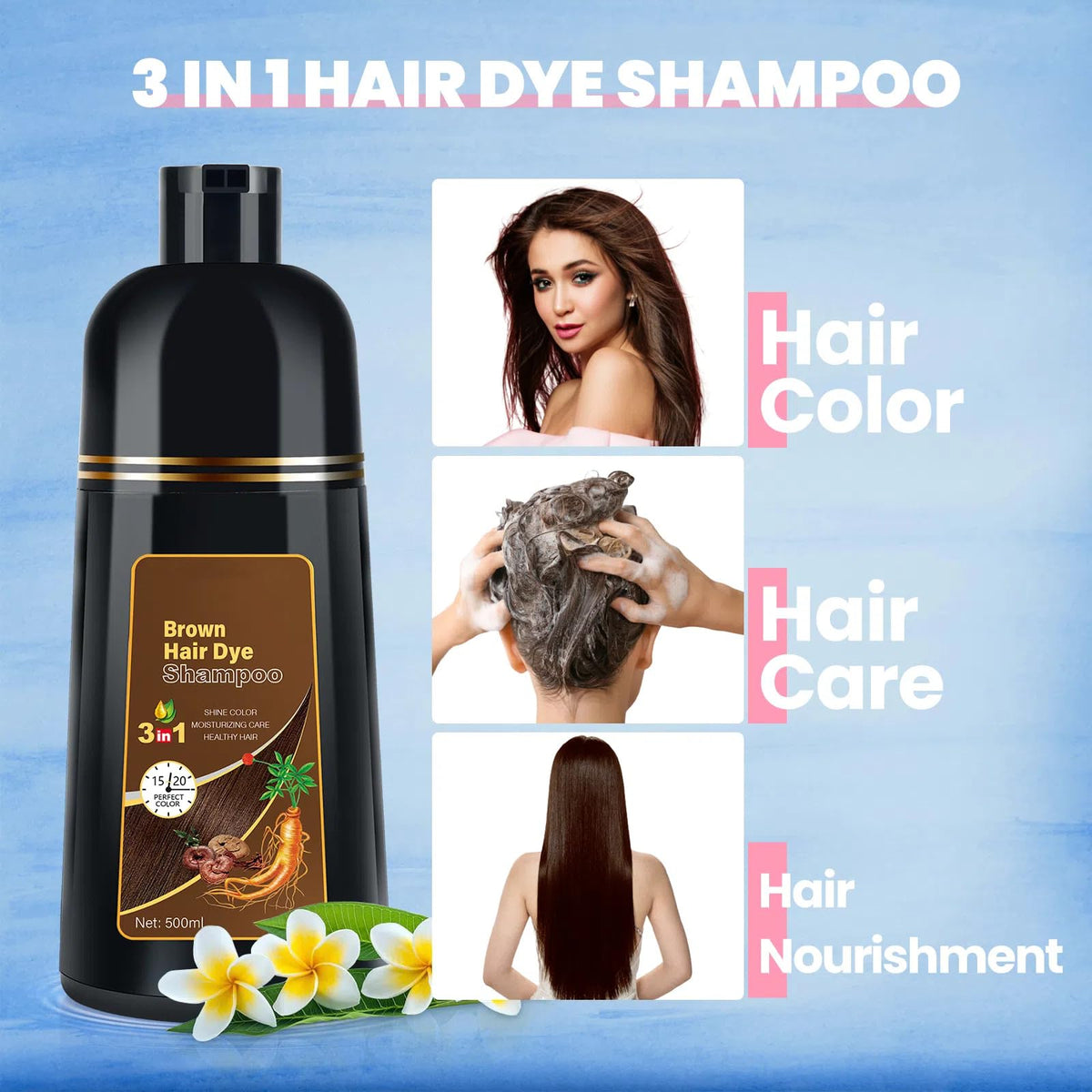 BOJICA Hair Color Shampoo with argan oil for moisture and shine