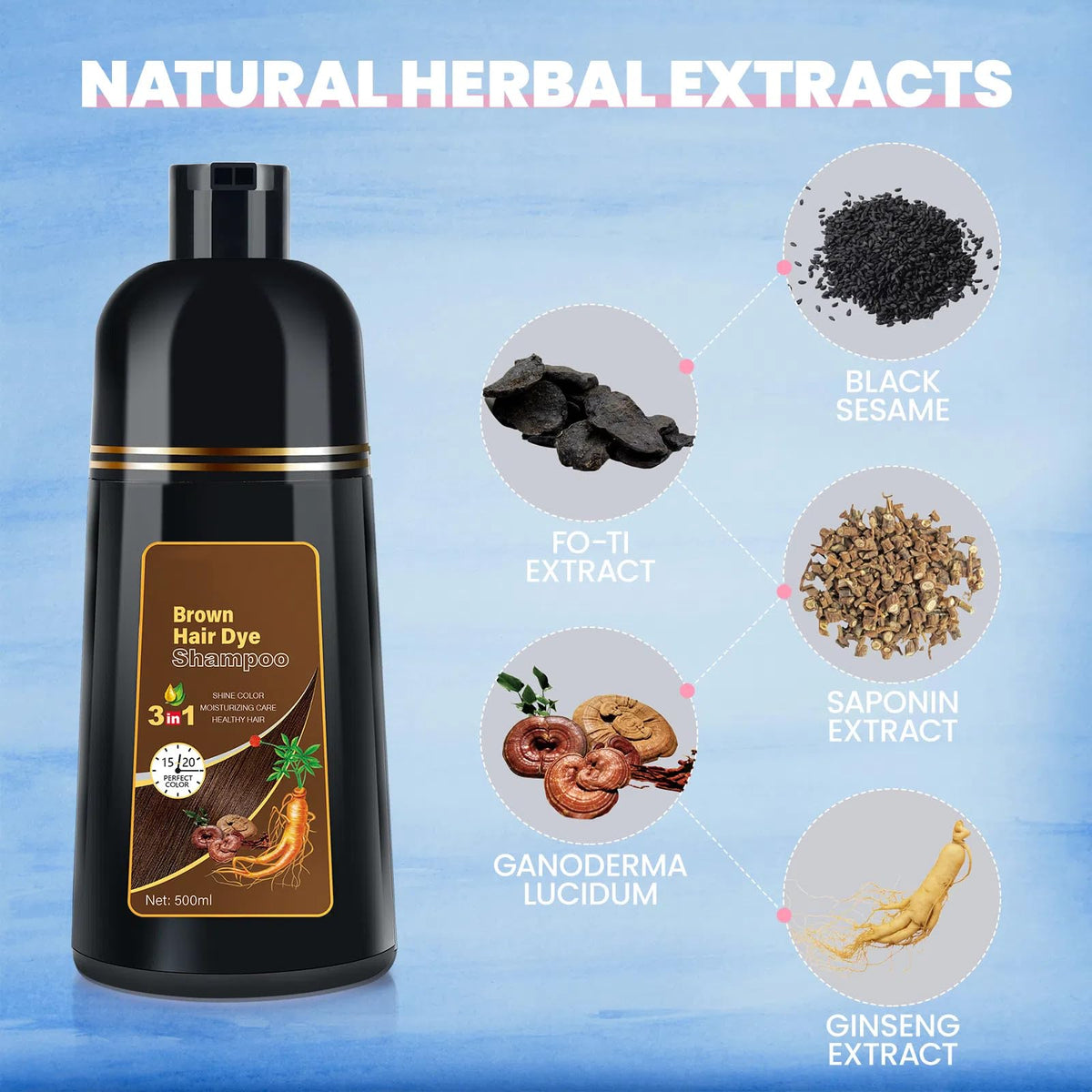BOJICA Hair Color Shampoo dry hair prep reduces mess during use